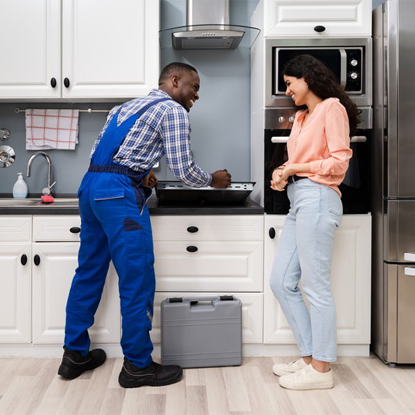 can you provide an estimate for cooktop repair before beginning any work in Harriet